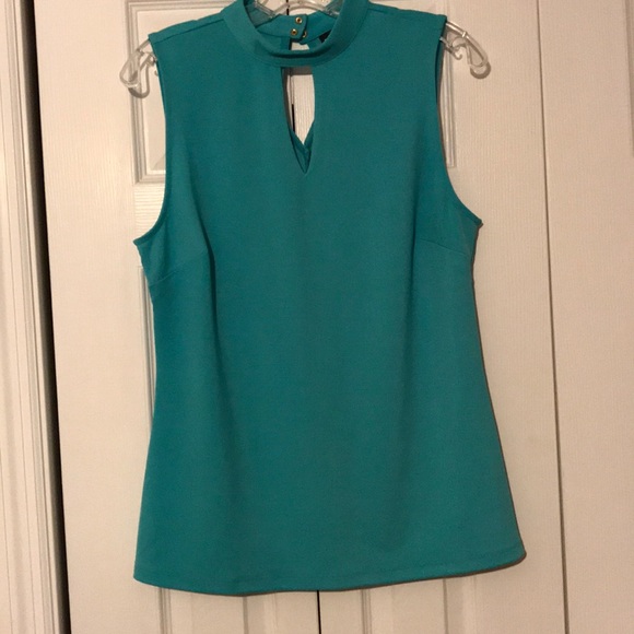 7th Ave New York Tops - 7th Ave New York: blue shirt size L